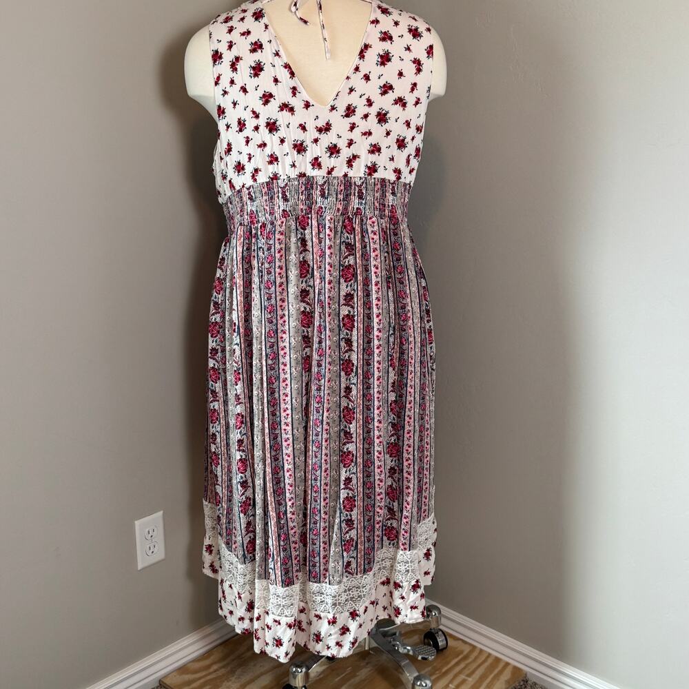 Torrid Floral Mixed-Print Dress - Picture 8 of 9